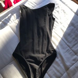 Black Natalie Dance Wear Leotard